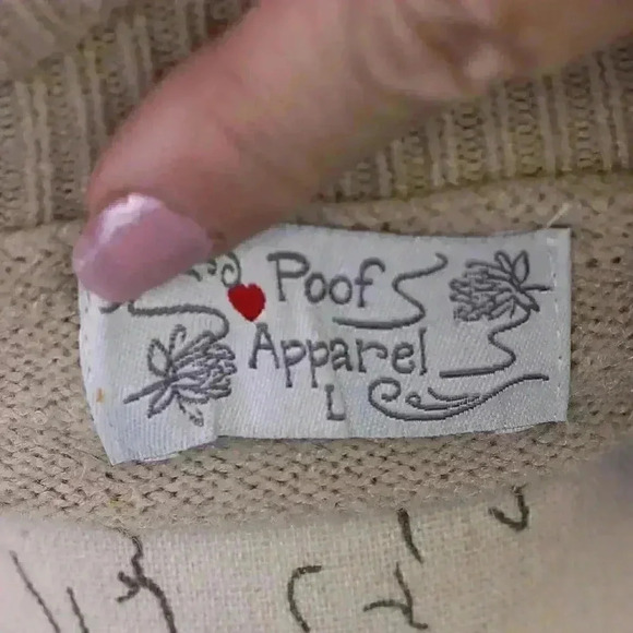 KNIT TURTLENECK SWEATER-BEIGE LADIES - SIZE L - Picture 11 of 14